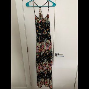 Black Floral Maxi Dress
